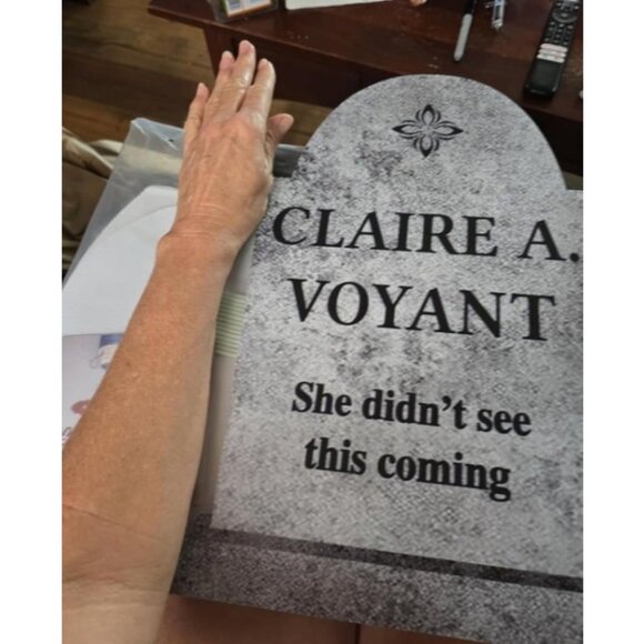 Cemetery Halloween Decorations Outdoor Tombstones 6ct Large Realistic Halloween - Picture 3 of 3